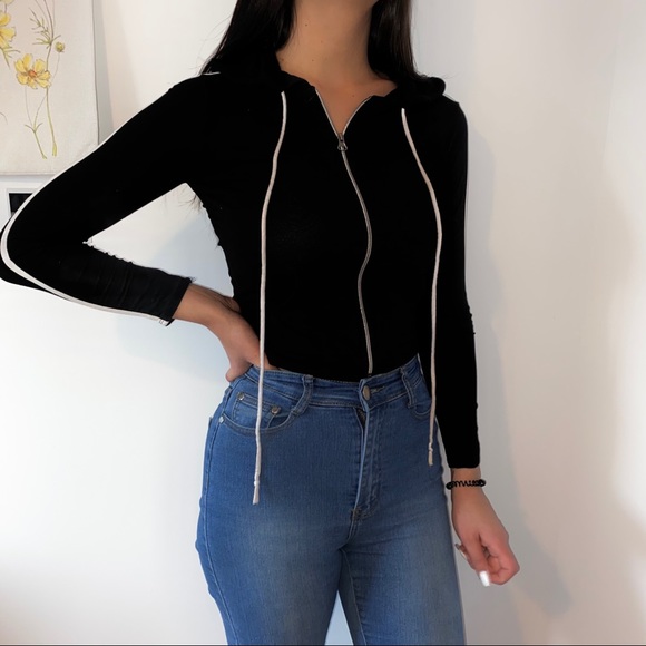 Black zipper vest lounge - Picture 2 of 6